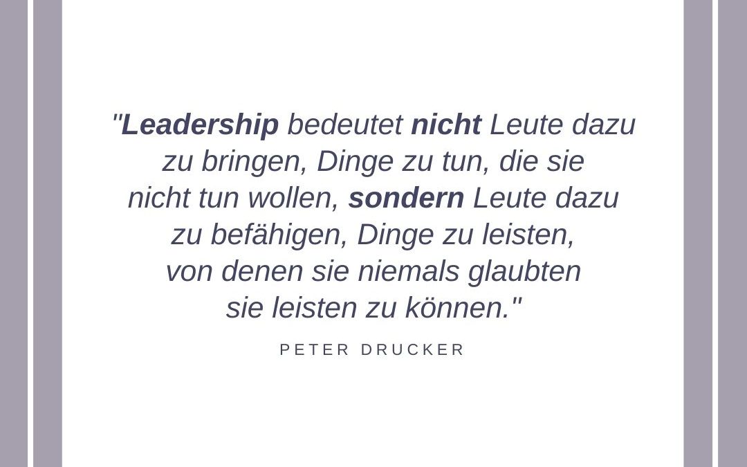 Leadership Zitat Peter Drucker